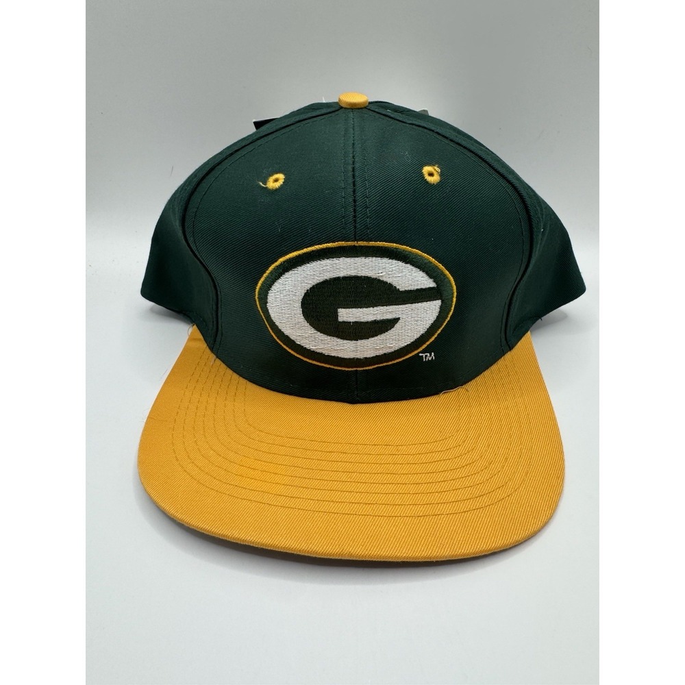 VTG Green Bay Packers Logo 7 Snapback Hat NFL NWT Deadstock USA Cap